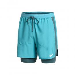 Nike Dri-Fit Stride Hybrid 5in 2in1 Running Shorts Herren - Blau, Grau, Größe S