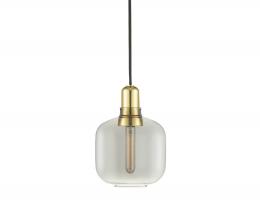 Normann Copenhagen Amp Brass Hängelampe Small - Smoke/Brass - Höhe 17 cm - Ø 14 cm