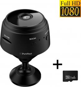PuroTech - Smart Spy Camera 300mAh - Versteckte Kamera - Mini Kamera - Spy Cam - WiFi 1080 HD - Inkl. 32GB SD Karte - Sicherheitskamera