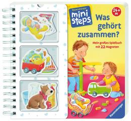 RAVENSBURGER® Mini Steps Was gehört zusammen? Spielbuch mit 22 Magneten 24+ M